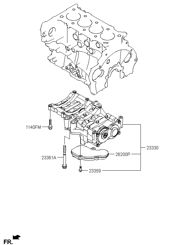 carrier assy-balancer shaft,233002f101