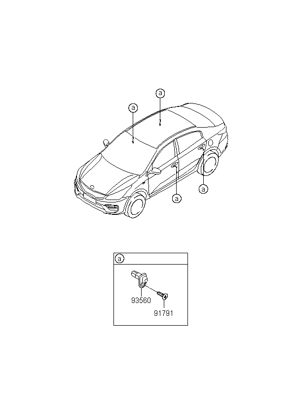 现代起亚,switch assy-dr,93560f9000 yiparts