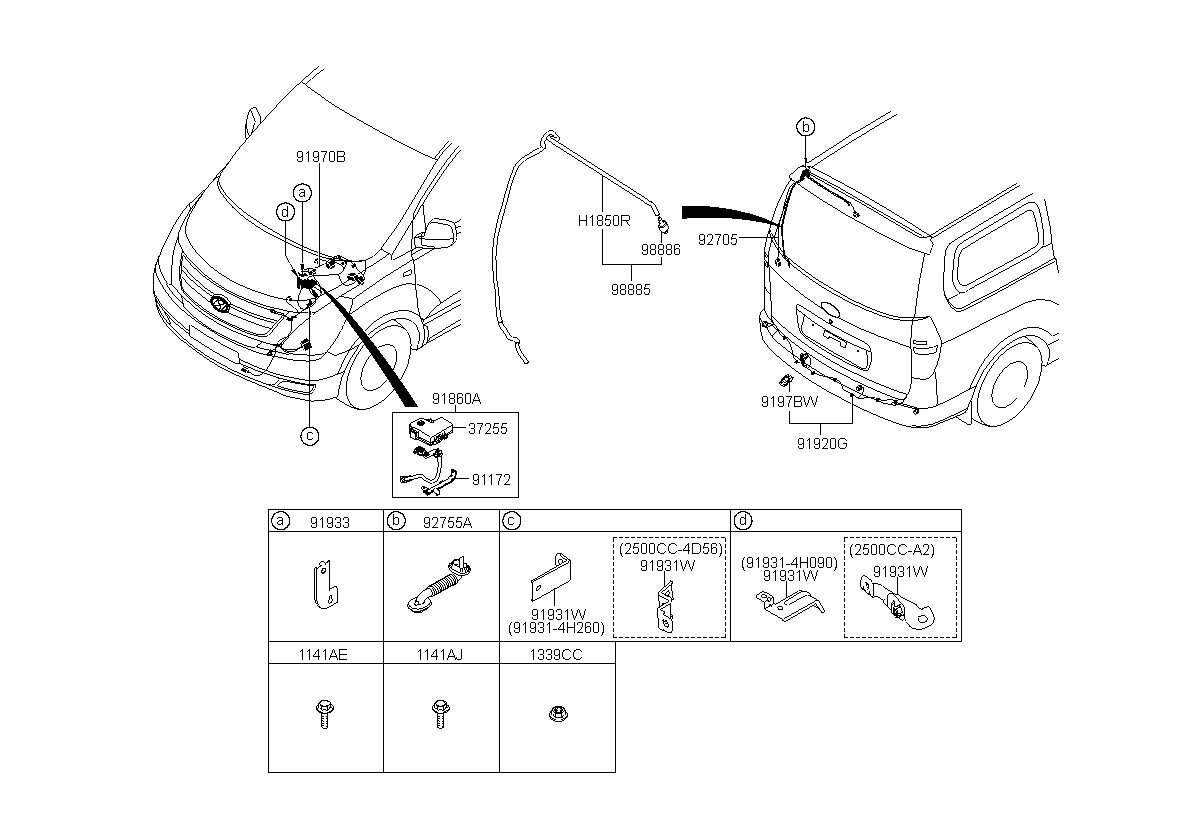 WIRING ASSY-HMSL, <span>913304H013, Main Group: ELECTRIC, Diagram