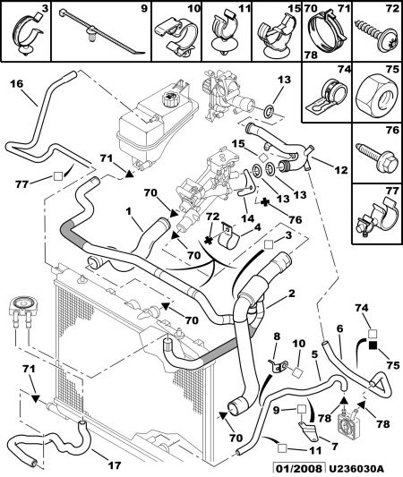 卡子支撑卡板,  span>1319 f9, main group: 发动机, diagram: 冷却