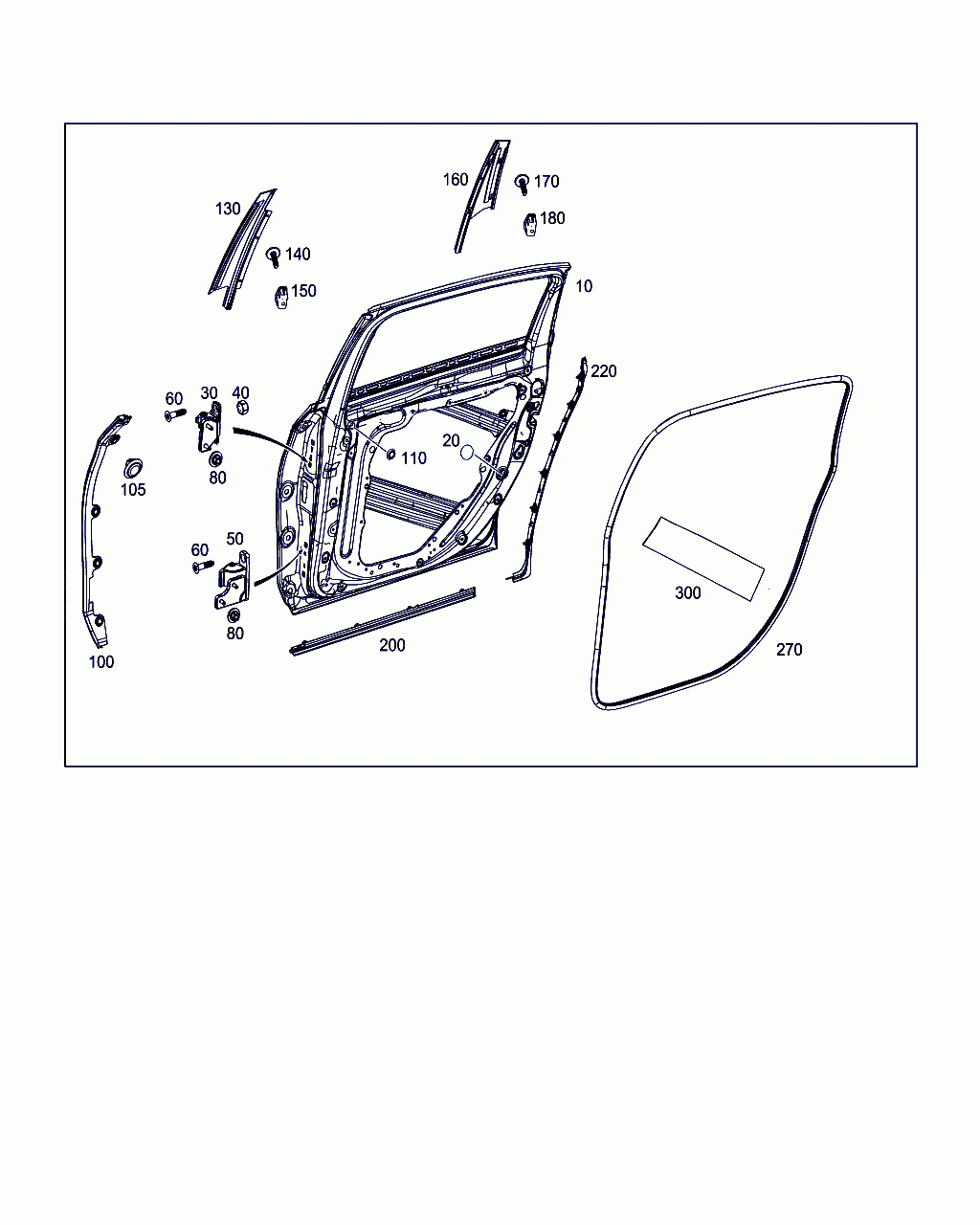 circumferential door seal,a 204 727 11 87