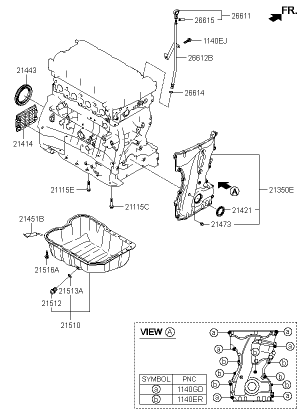 cover & oil pan 描述: pan assy-engine oil 車型 車型 年份 發動機