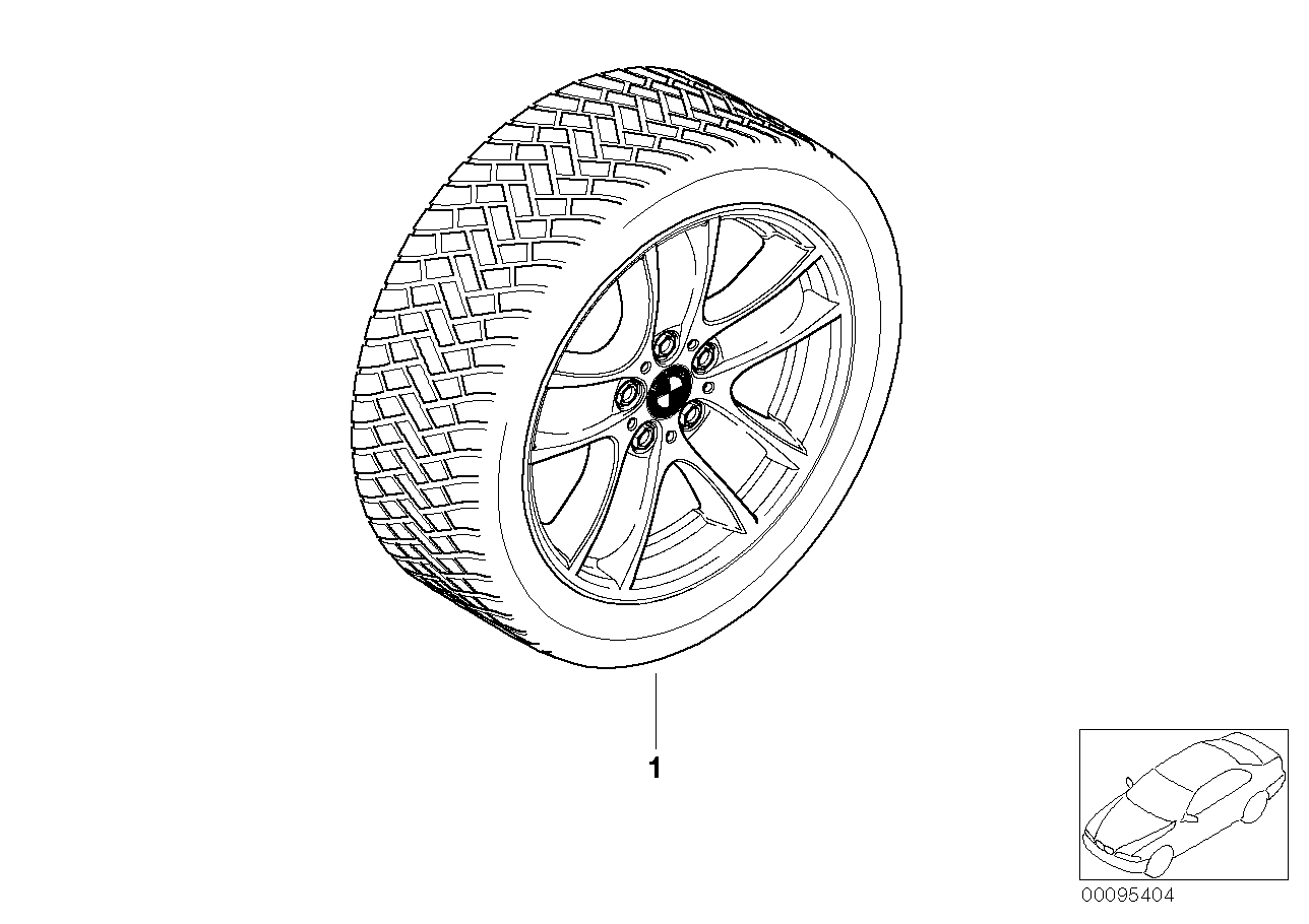 完整車輪 冬季 輕合金, 36110140458, 主組: 車輪及輪胎, 子組: 整套