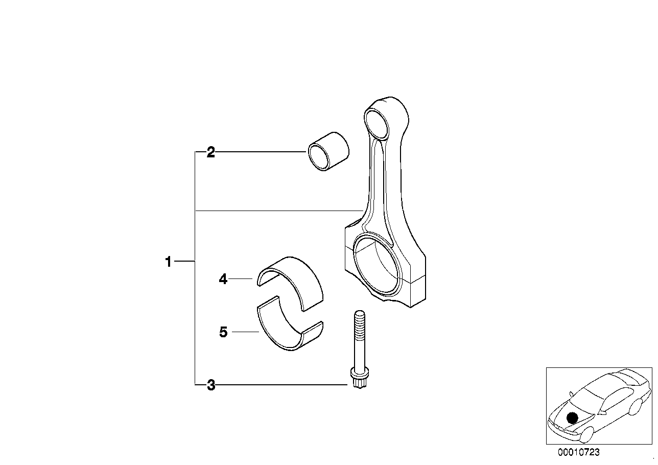 組件 裂解連桿, 11241437212, 主組: 發動機, 子組: 曲柄連桿機構連桿