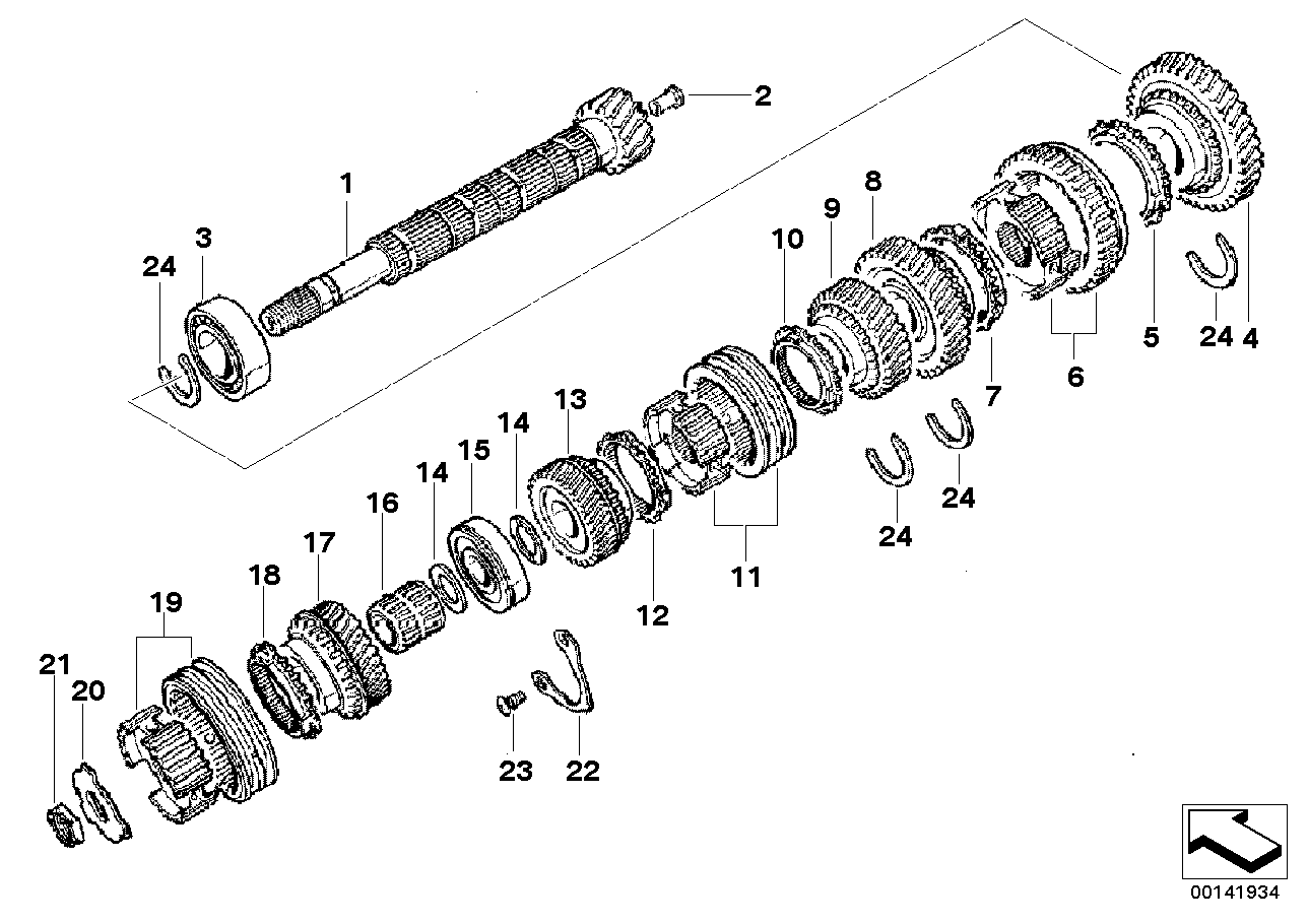 換檔齒輪 第 3 檔, span>23201485256, main group: 手動變速箱