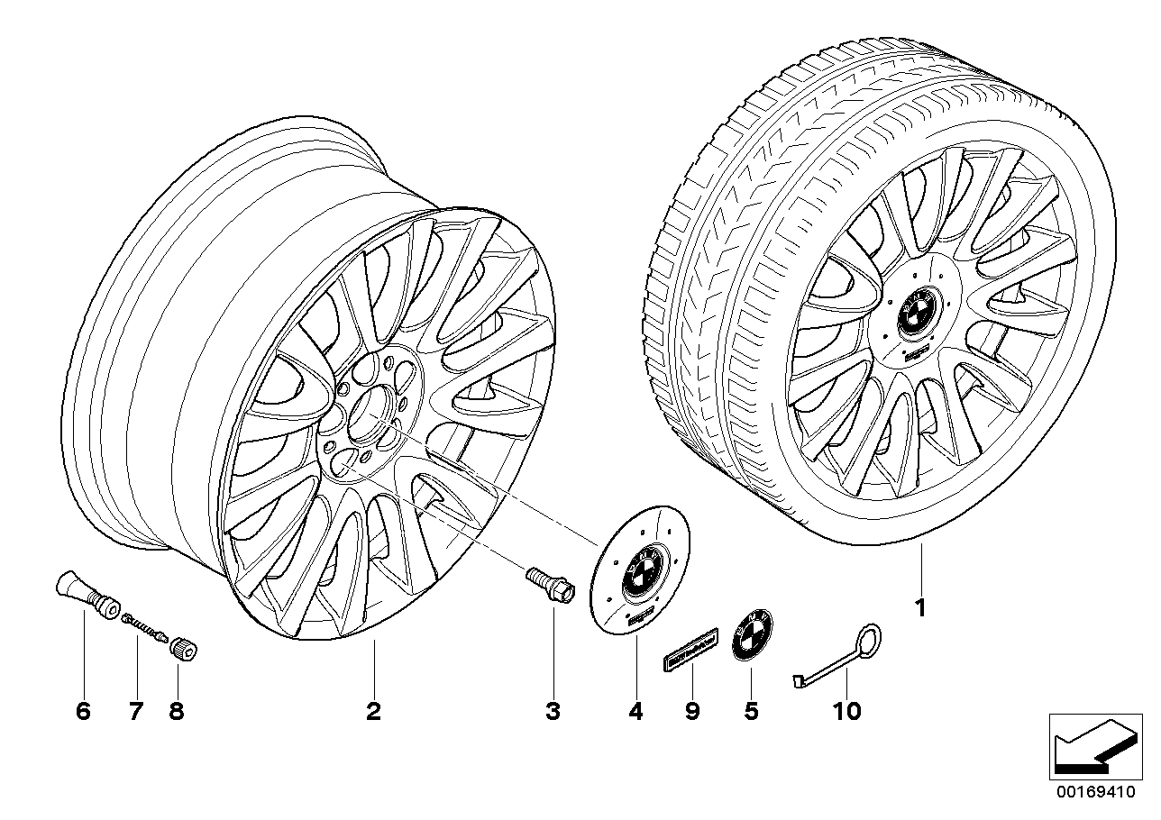 輕合金盤式輪輞, 36117839366, 主組: 車輪及輪胎, 子組: bmw 輕質