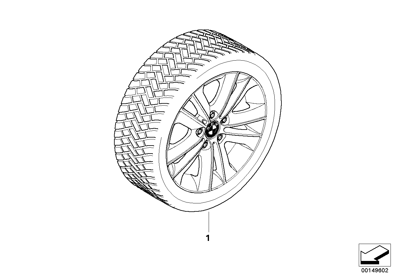 完整车轮 冬季 轻合金,36112210807