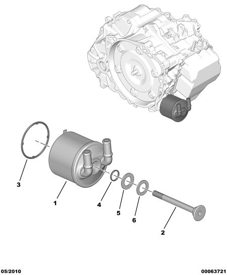 子組: 變速箱-自動變速箱的機油散熱器-交換器(z9f 2 22g40a), 圖示